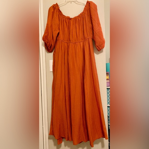 Torrid Textured Viscose Off-Shoulder Maxi Dress - Size 1X - NWT!!! - Picture 7 of 11